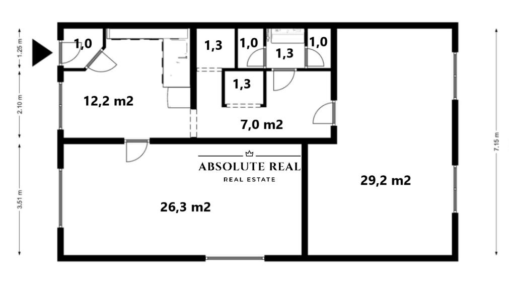 ABSOLUTE REAL / Útulný nebytový priestor v BA – Dúbravke, Cabanova ulica, 81.45 m2
