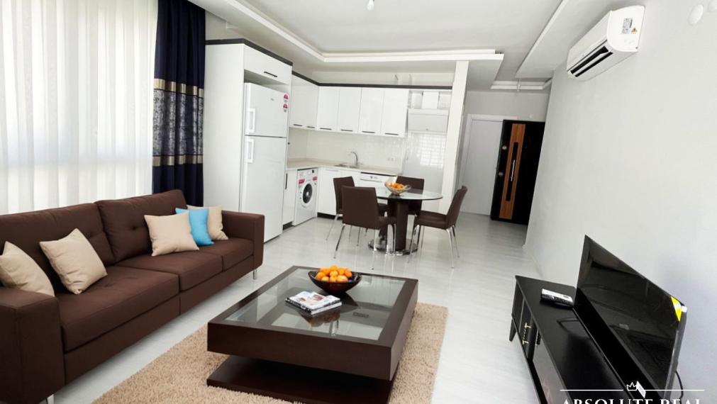 ABSOLUTE REAL / 2i apartmán 47 m2 pri mori, Turecko, Alanya, balkón