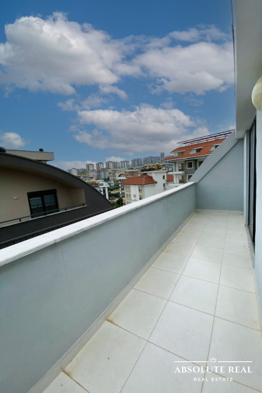 ABSOLUTE REAL / dvojpodlažný 4i penthouse apartmán 163 m2, Turecko, Alanya, balkón, terasa