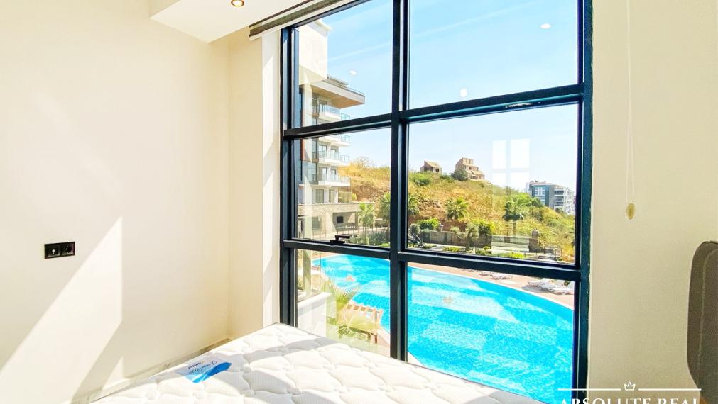 ABSOLUTE REAL / 2i apartmán pri mori, 45 m2, Turecko, Alanya, balkón