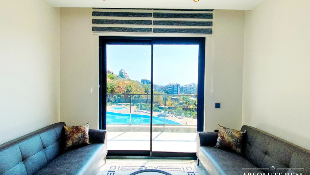 ABSOLUTE REAL / 2i apartmán pri mori, 45 m2, Turecko, Alanya, balkón