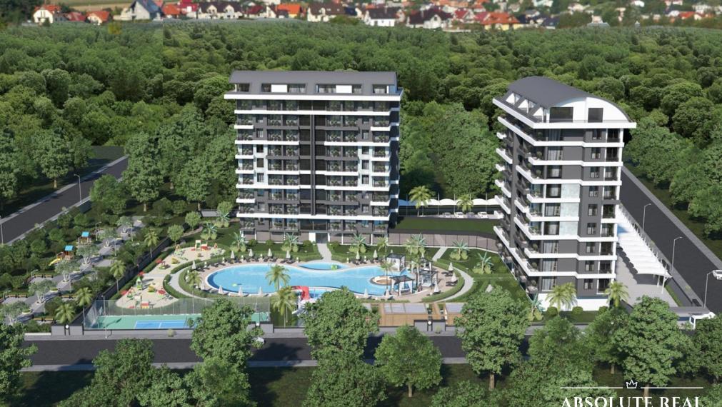 ABSOLUTE REAL / 2i, 3i a 4i apartmány, Turecká riviéra, Alanya, balkón, terasa