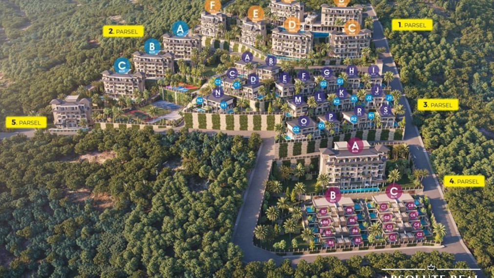 ABSOLUTE REAL / Luxusné apartmány, terasové domy, vily – Turecko, Alanya