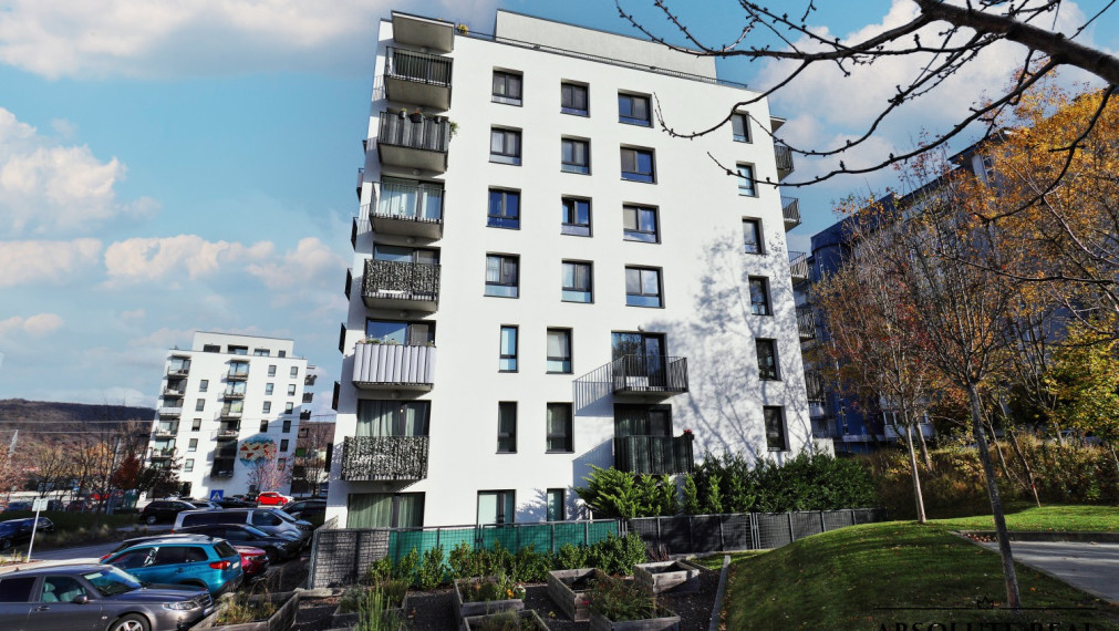 ABSOLUTE REAL / moderný 3i byt v BA – Dúbravke, Agátová ulica, 74.47 m2, balkón, pivnica, vnútorné garážové státie