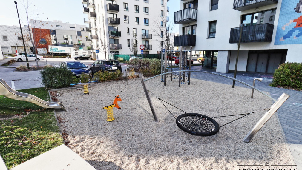 ABSOLUTE REAL / moderný 3i byt v BA – Dúbravke, Agátová ulica, 74.47 m2, balkón, pivnica, vnútorné garážové státie