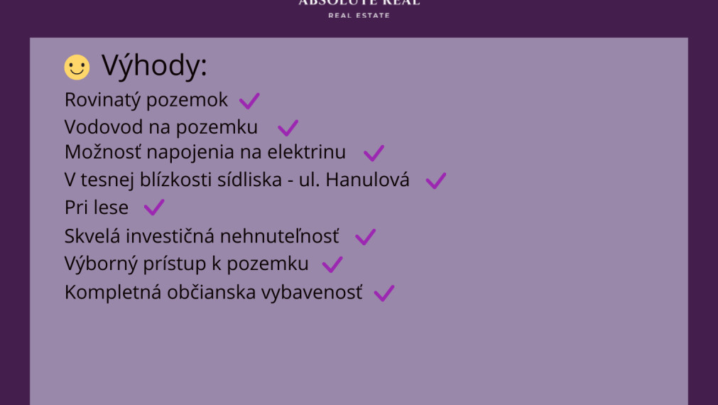 ABSOLUTE REAL / ZÁHRADA 364 m2, BRATISLAVA – DÚBRAVKA, Hanulova ulica, elektrina, mestská voda, oplotenie, chata