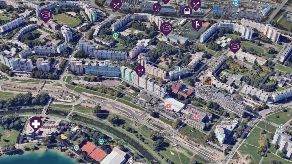 ABSOLUTE REAL / nebytový priestor v BA – Petržalke, Budatínska ulica, 188.88 m2