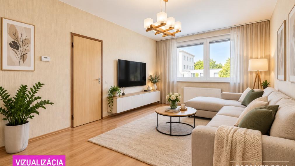 ABSOLUTE REAL / 3i byt s lodžiou Stupava, Školská ul., 72.3 m2, garáž, pivnica
