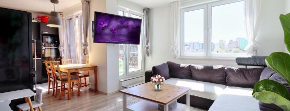 ABSOLUTE REAL / 1i byt BA – Dúbravka, Pri Hrubej lúke, 55.3 m2, terasa, pivnica, parkovacie státie, aktivity park, sauna, spoločenská miestnosť