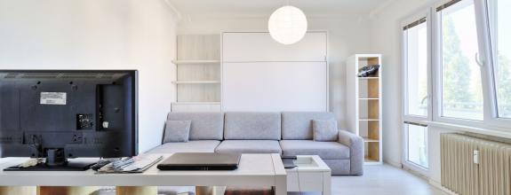ABSOLUTE REAL / Priestranný 1i byt v BA – Ružinove, Haburská, 48.5 m2, balkón, pivnica