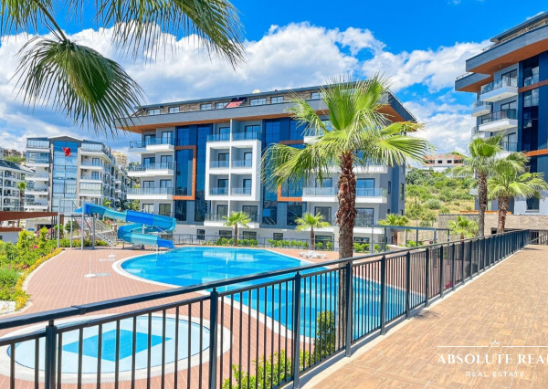 ABSOLUTE REAL / 2i apartmán pri mori, 45 m2, Turecko, Alanya, balkón