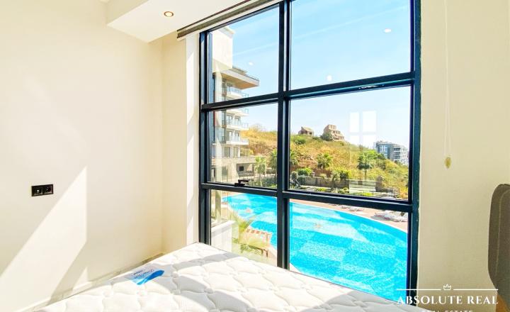 ABSOLUTE REAL / 2i apartmán pri mori, 45 m2, Turecko, Alanya, balkón - fotografia 8