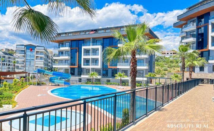 ABSOLUTE REAL / 2i apartmán pri mori, 45 m2, Turecko, Alanya, balkón