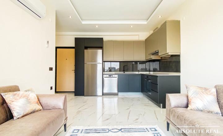 ABSOLUTE REAL / 2i apartmán pri mori, 45 m2, Turecko, Alanya, balkón - fotografia 1
