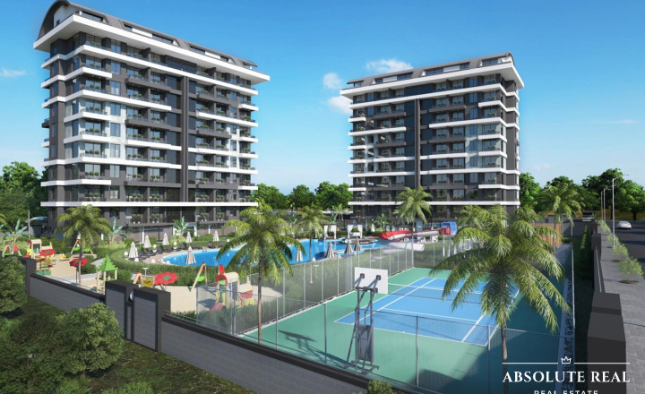 ABSOLUTE REAL / 2i, 3i a 4i apartmány, Turecká riviéra, Alanya, balkón, terasa - fotografia 1